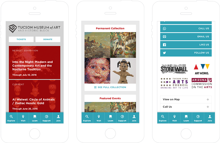 Tucson Museum of Art Responsive Web Design
